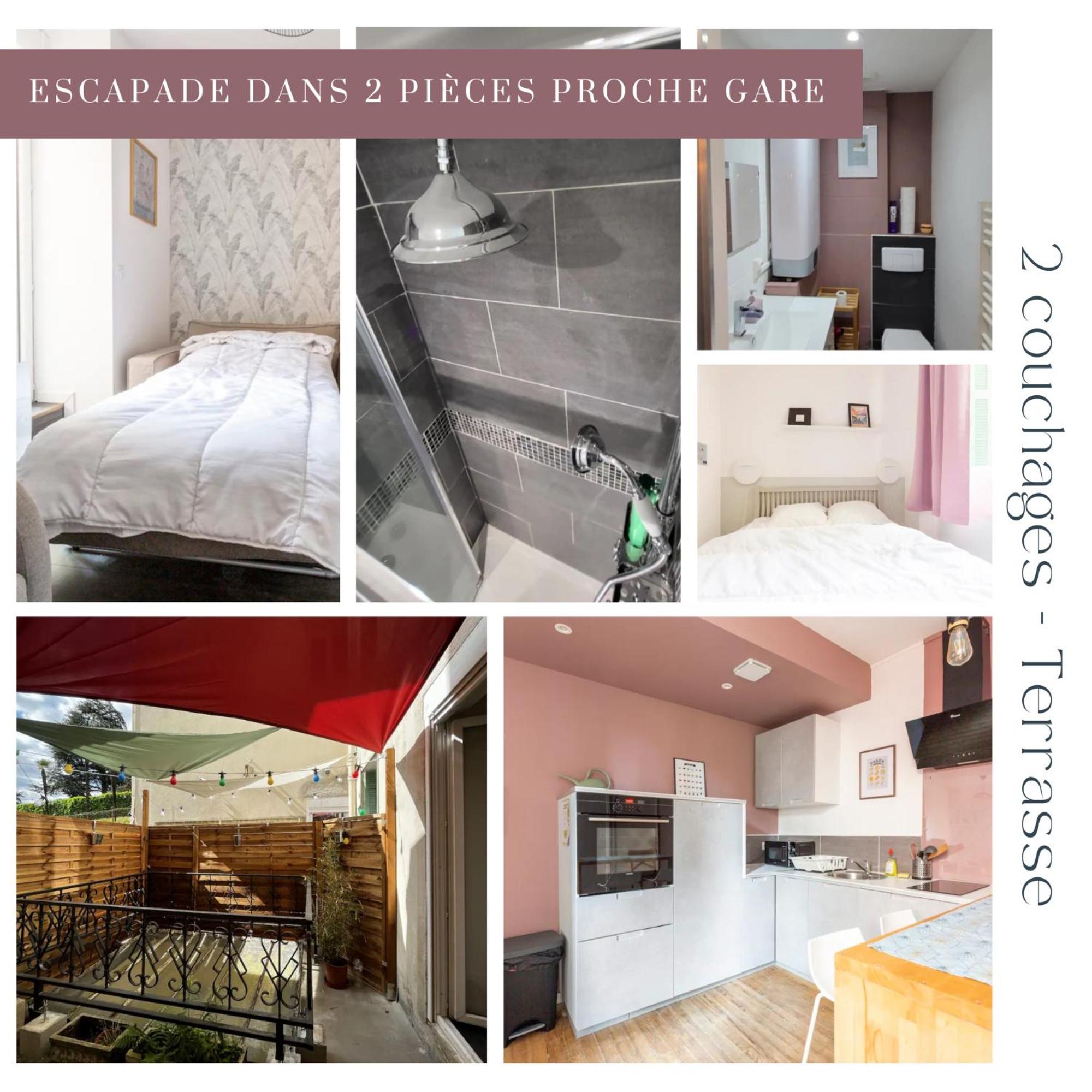 Escapade A Lourdes Dans Beau T2 Avec Terrasse - Proche Gare Et Centre Ville 外观 照片